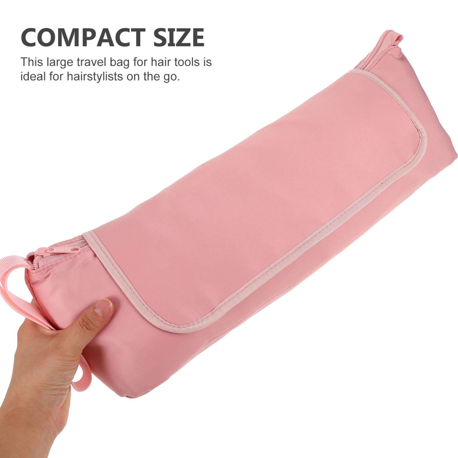 FOYTOKI Portable Hair Tools Travel Bag Hair Tool Travel Bag for Curling Iron Hair Straightener Hair Tool Haircare Accessories Organizer with Interior Pocket 4