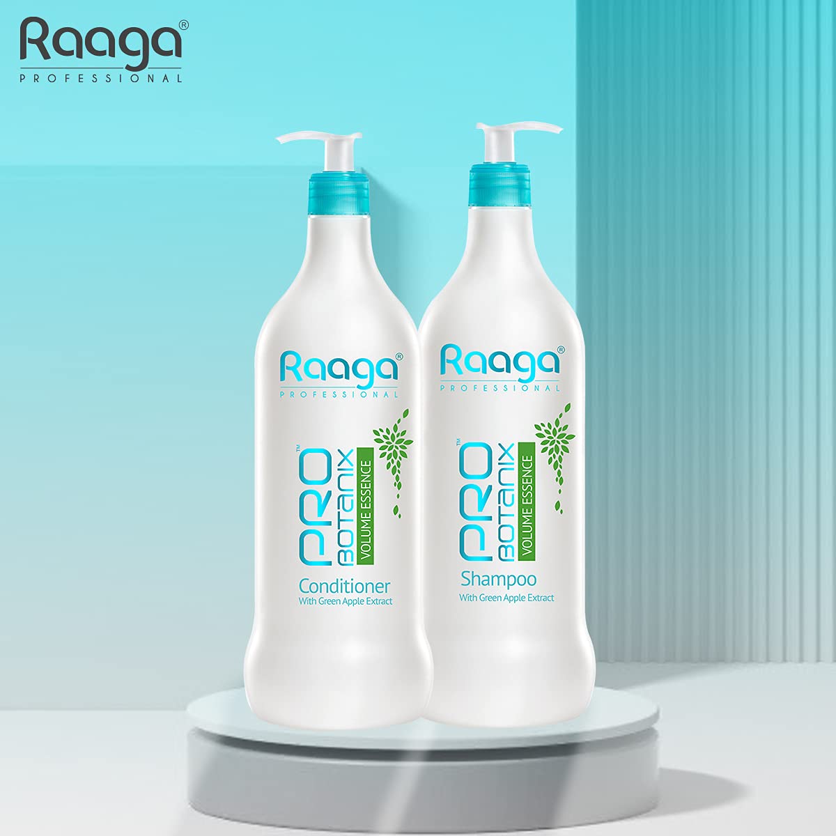 Raaga Professional Pro Botanix Volume Essence Conditioner with Green Apple Extract, Get Bouncy, Fuller and Thicker Hair, For Men and Women, 1000 ml 5