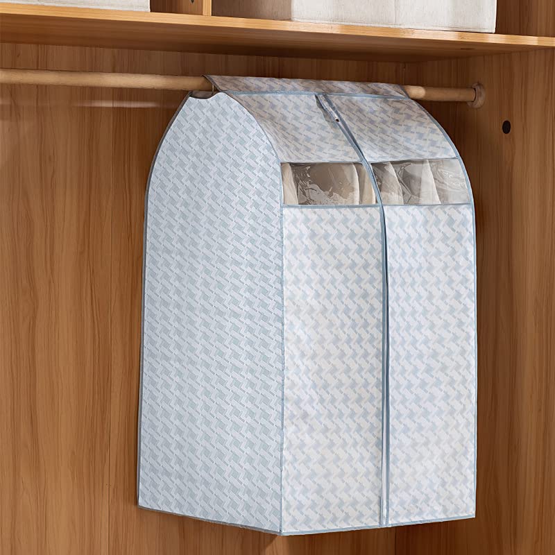PE® Dust Bag Cover Thickened Transparent PEVA Coat dust Bag Wardrobe Hanging s s Clothing (5) 1