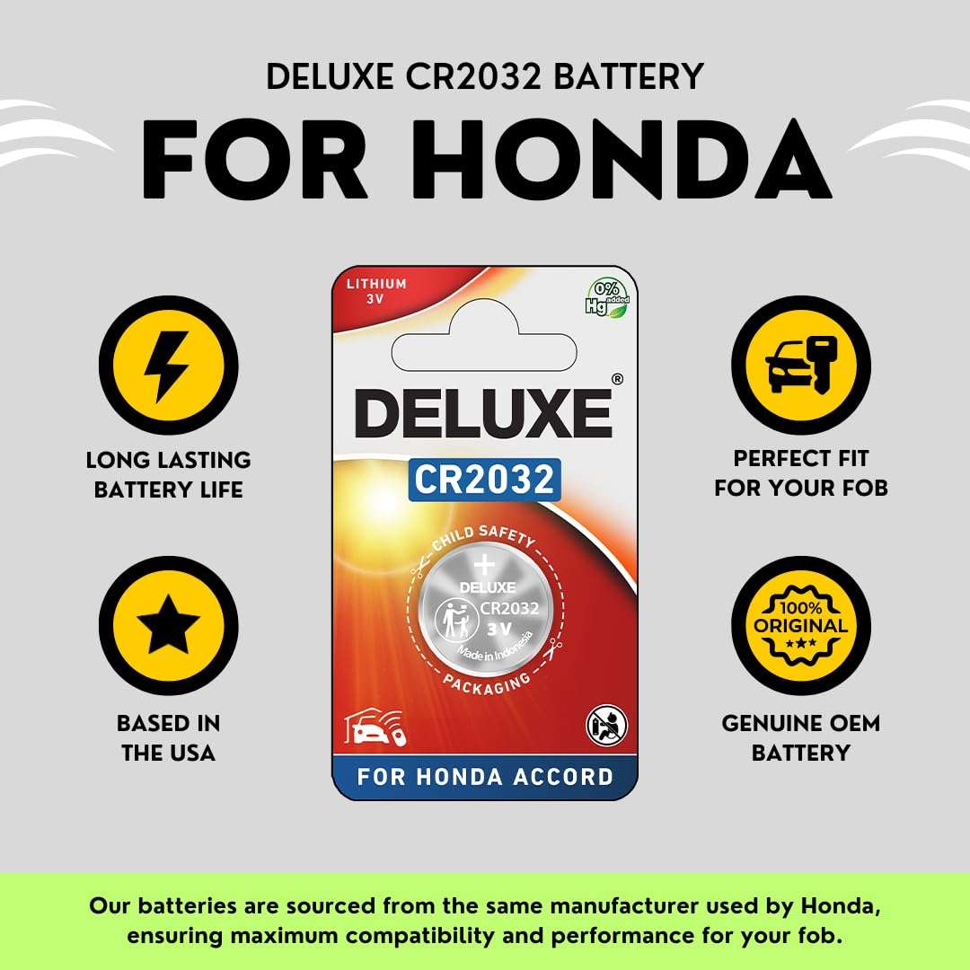 Key Fob Replacement Battery for Honda Accord (2008-2024) Smart Remote (Check Fitment Guide) 4
