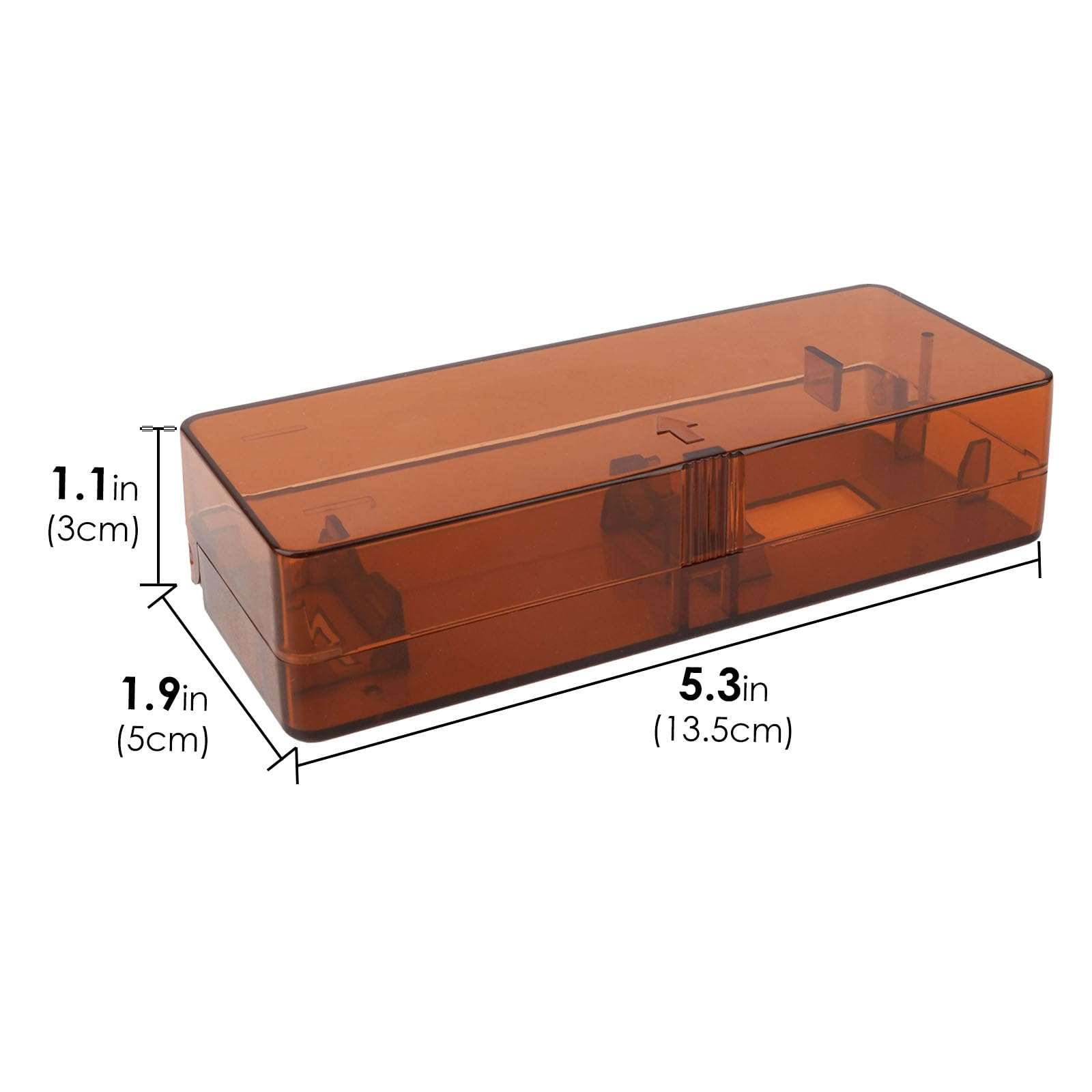 Linkidea 2 Pcs Razor Holder Case, Portable Travel Razor Protector Hard Case, Manual Razor Protector Box Compatible with Vikings Blade the Chieftain, Chieftain Odin Safety Razor (Brown) 4