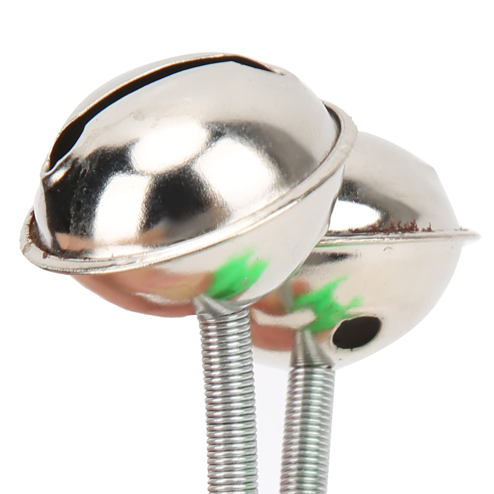 VGEBY 5Pcs Fishing Rings Fishing Pole Fish Bite Lure Alarm Alert Twin Ding Rod Tip Clip Fishing Green 6