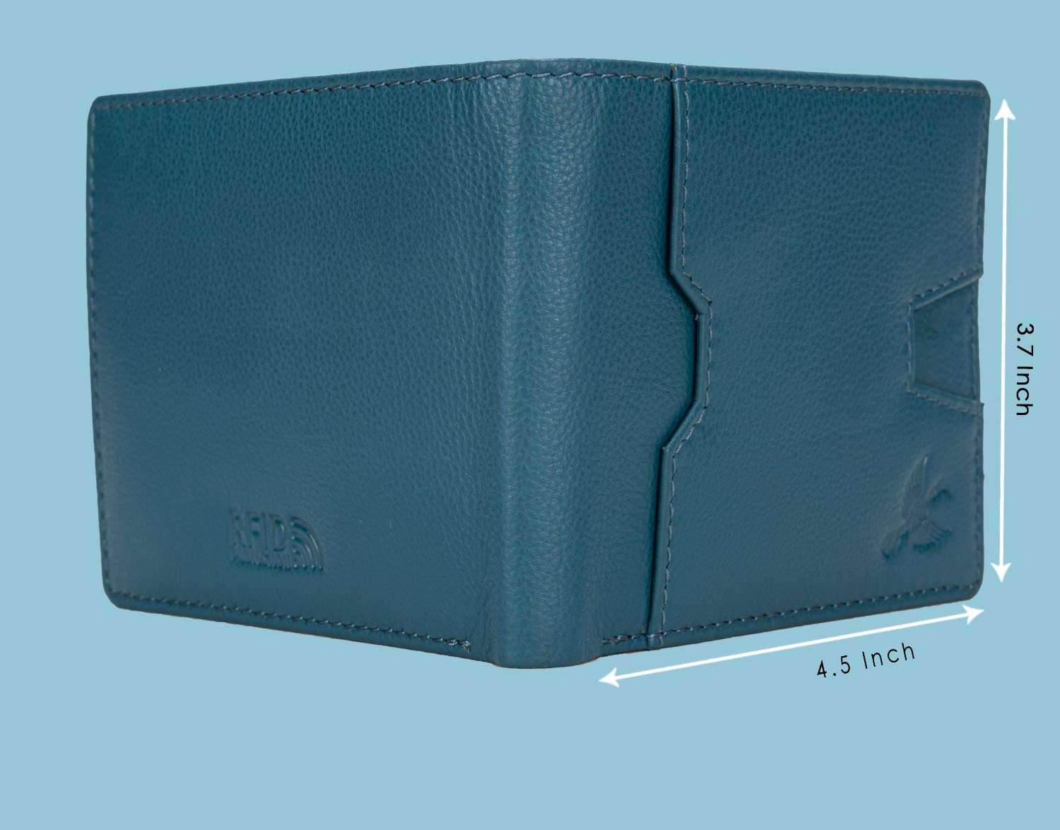 HORNBULL Eddie Leather Wallet for Men | Wallets Men with RFID Blocking | Mens Wallet (Brown + Pen) 6