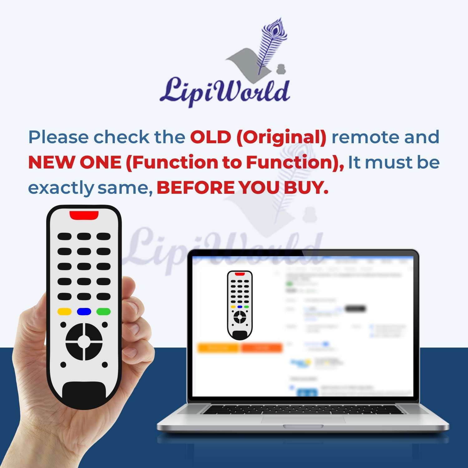 LipiWorld® RELEG 3206 LED LCD TV Remote Compatible with Reliance Reconnect 3
