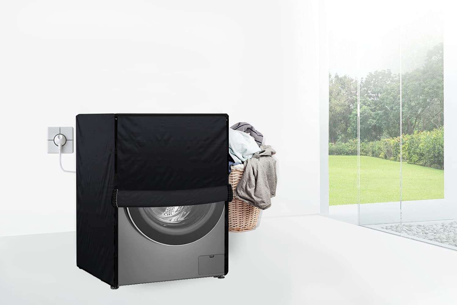 Stylista Washing Machine Cover Compatible for Front Load Samsung WF652B2STWQ 6.5 Kg 3