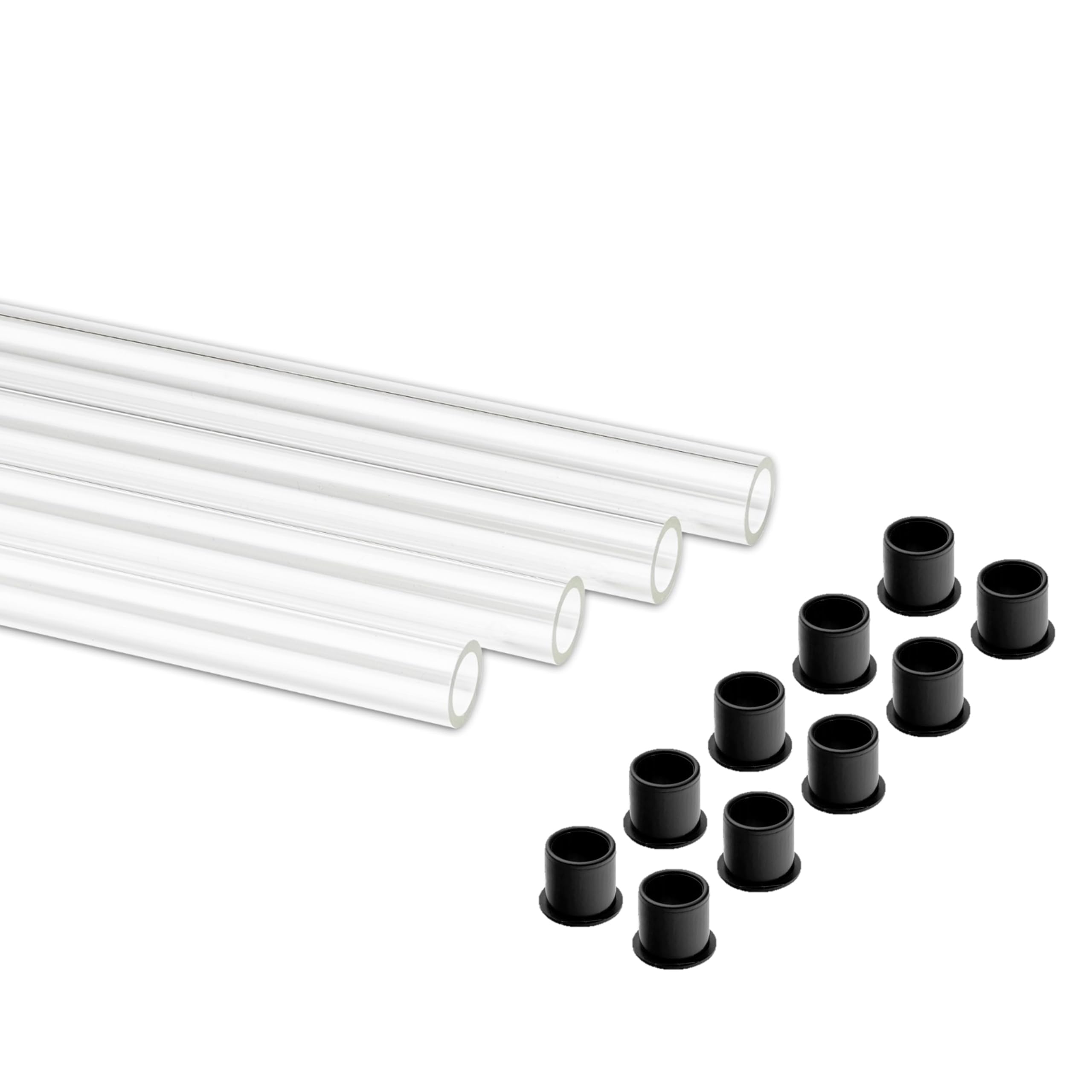 EKWB EK-HD 10/12mm PETG Tube (500mm x4) and EK-HD 10/12mm PETG Inserts (x10), TR-84139-81575 1