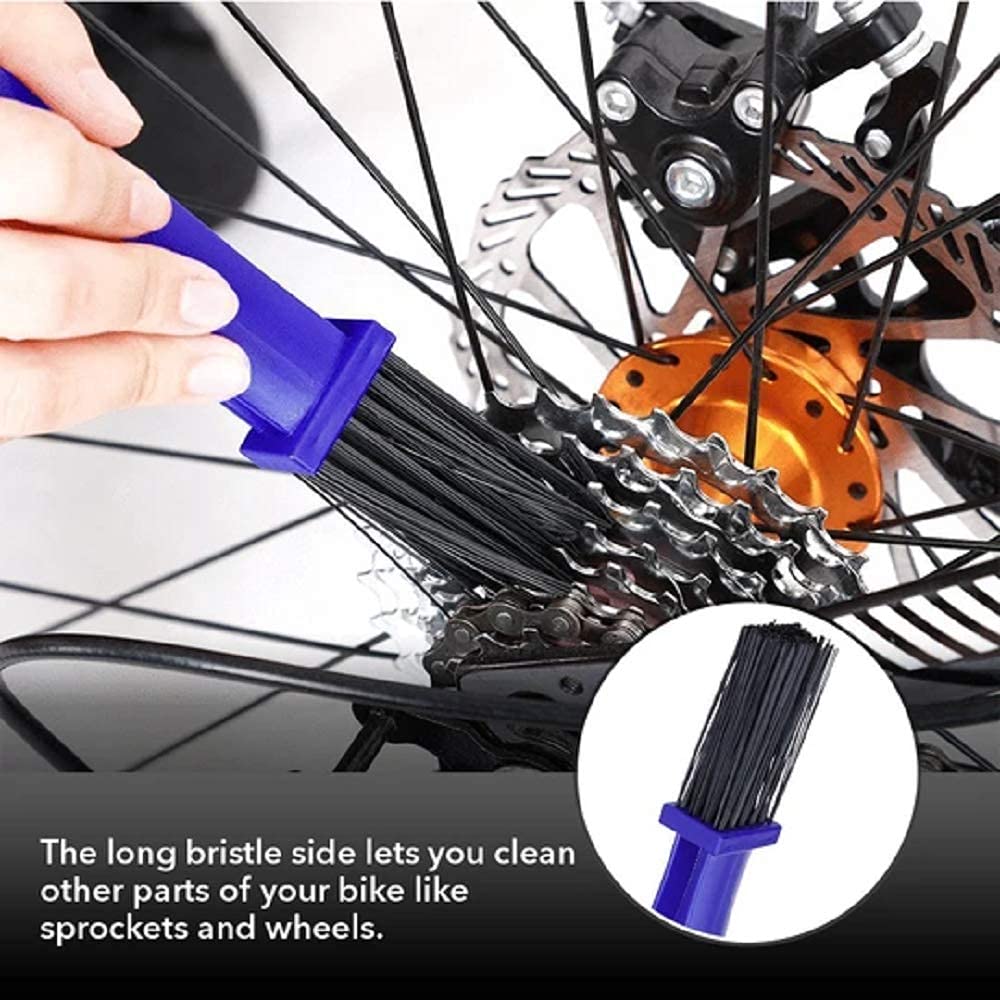 AKSMIT Bike Chain Brush & Bike TIRE Brush Grey Cleaning Combo for Honda Activa i 6