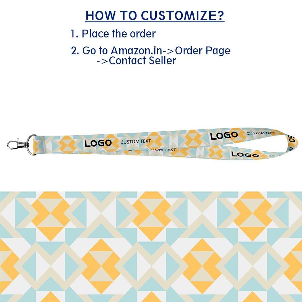 Magic Laughs Flat Geometric Pattern ID Card Satin Tag (20MM) 5