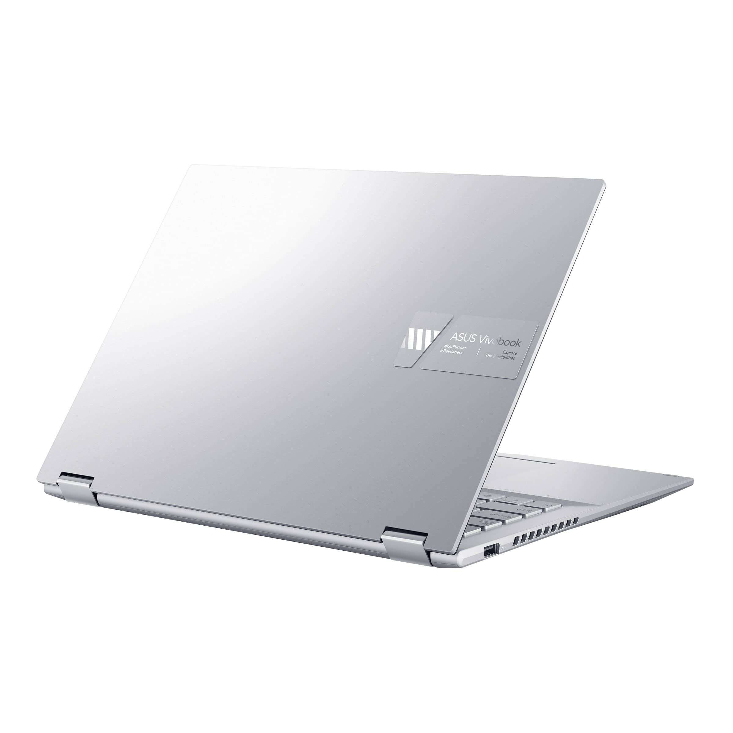 ASUS Vivobook S 14 Flip (2022), 14-inch (35.56 cms) FHD+ 16:10 Touch, AMD Ryzen 5 5600H, 2-in-1 Laptop (16GB/512GB SSD/Integrated Graphics/Windows 11/Office 2021/Silver/1.5 kg), TN3402QA-LZ511WS 2