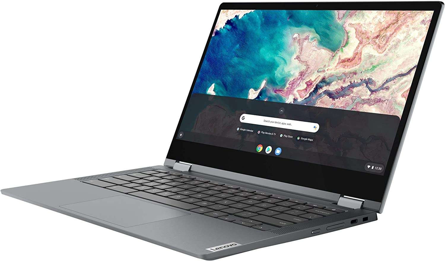 Lenovo Flex 5 2-in-1 Chromebook | 13.3" FHD Touch-Screen Laptop | Intel Celeron 5205U Processor | 4GB RAM| 64GB eMMC | Intel UHD Graphics | Chrome OS | Grey | Bundle with Stylus Pen 2
