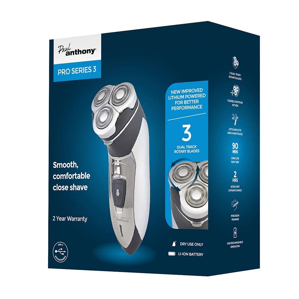 Paul Anthony Pro Series 3 Titanium Rotary Shaver 1