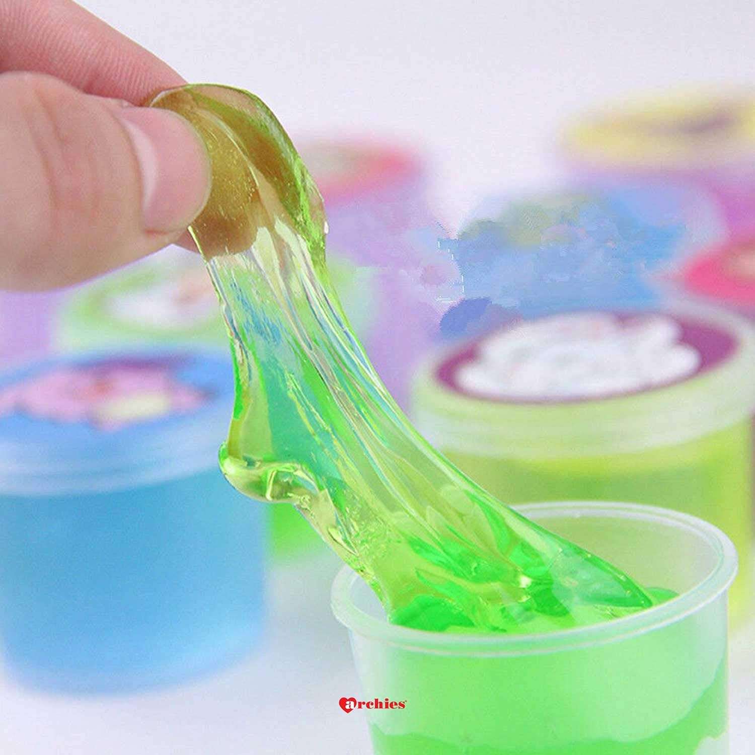 SC Mart Clay Slime Mud Stress Relief Toy Jelly Toy for Kids, Adult, Children DIY Crystal Mud Play Transparent Magic Plasticine Kid Toys Educational Toys to Cultivate Children's DIY Ability (2) 6