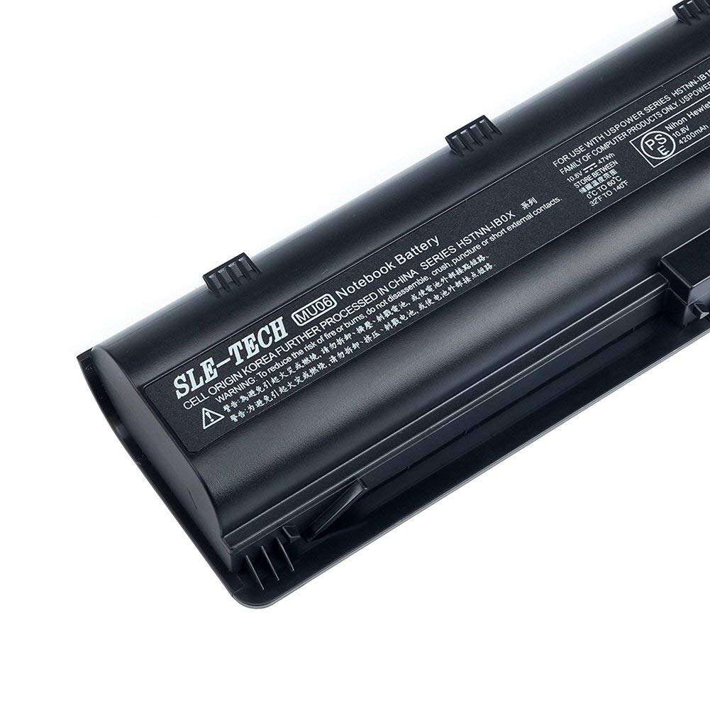 SLE-TECH Replacement HP MU06 Notebook Battery for HP Spare 593553-001 593554-001 636631-001 G62 MU09 584037-001 593550-001 593562-001 Pavilion G7 G6 G4 DM4 HSTNN-LB0W Presario CQ42 CQ56 CQ57 CQ62 4