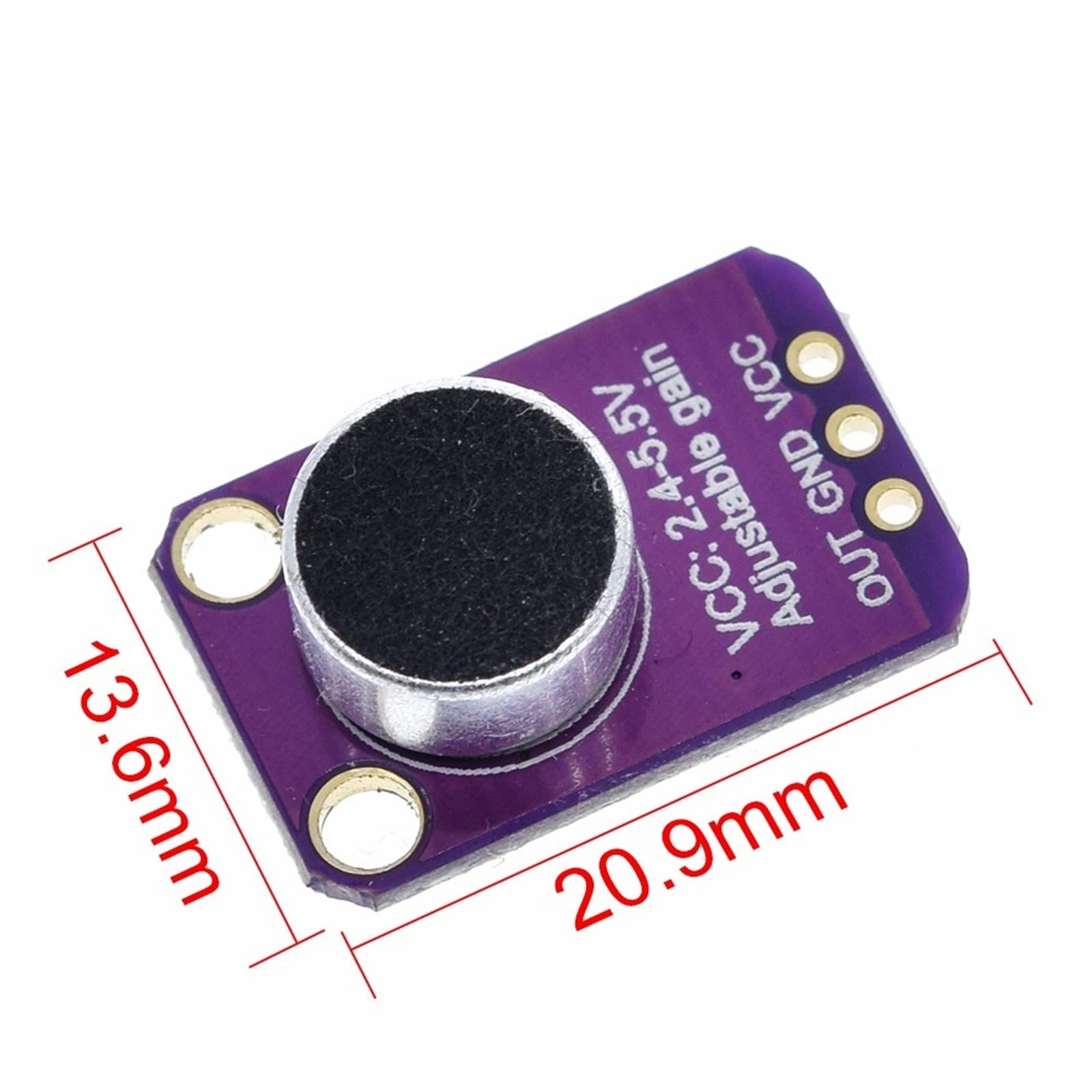HIFASI Selling Sound Sensor Module Sound Control Sensor MAX4466 MAX9814switch Detection Whistle Switch Microphone Amplifier 1Pcs (Color : Max9814) 3