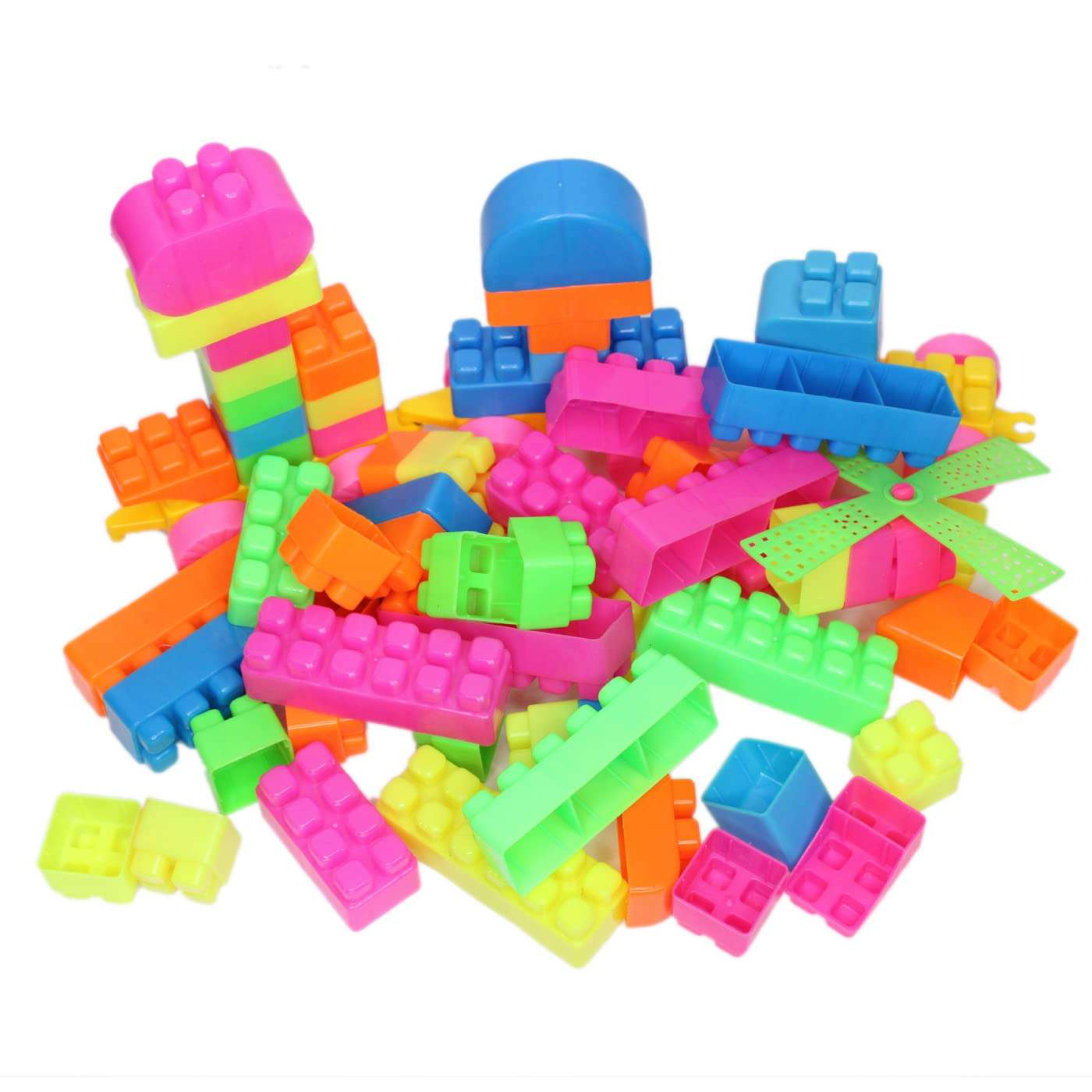 MAJIK Puzzles Building Blocks Toy Game for Kids and Children Multi Color (M4) 1