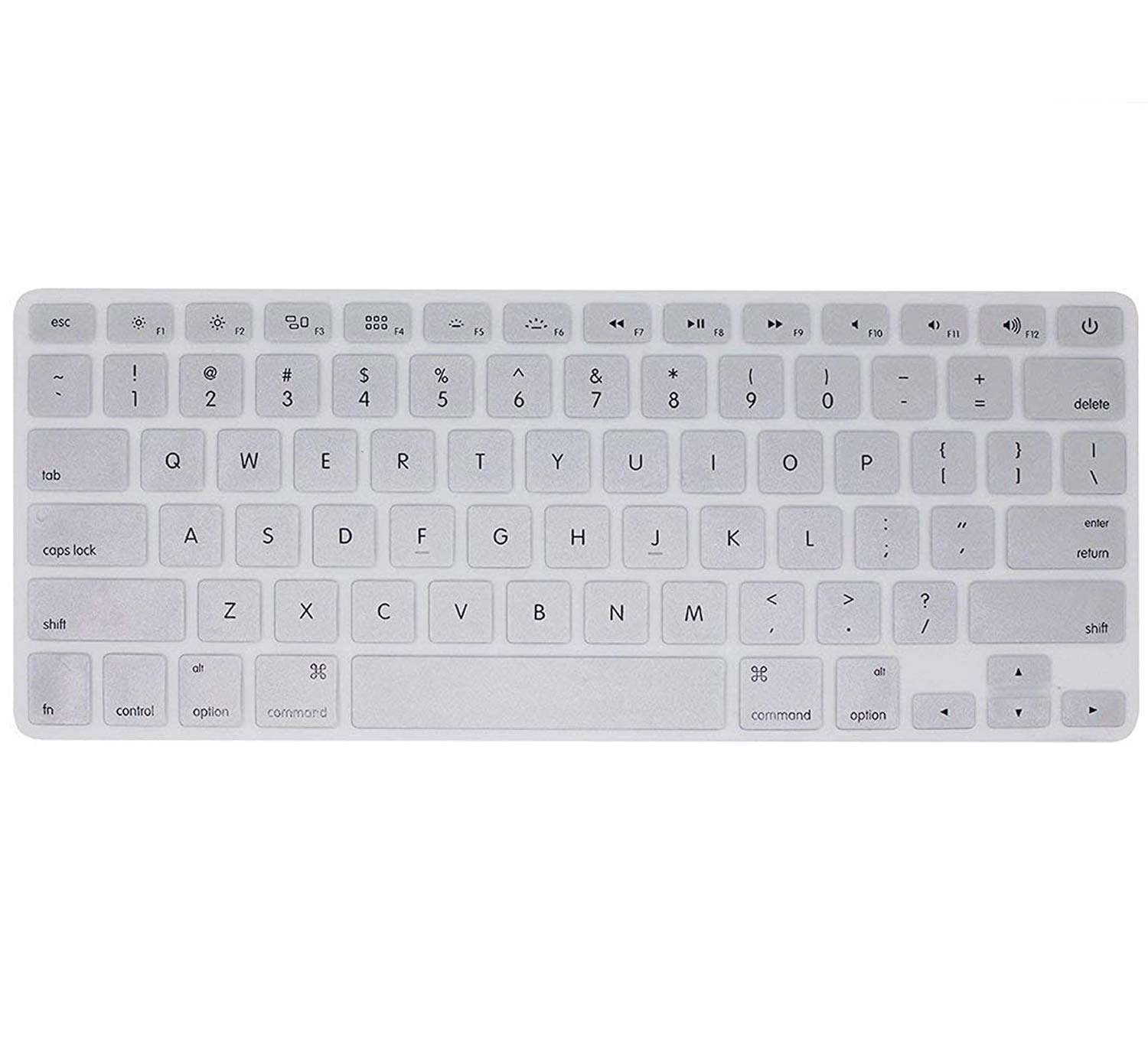 Brain Freezer Premium Ultra Thin Keyboard Cover Protector for MacBook Air 13" A2179, A2337 M1 Chip (Year 2020+) Silver 1