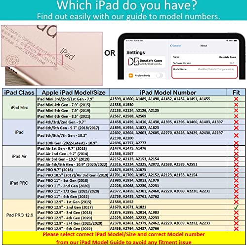 DuraSafe Cases for iPad Pro 12.9 2nd Generation 2017 Cover A1670 MQDC2LL/A MQDD2LL/A MQDA2LL/A A1671 MP6H2LL/A MP6J2LL/A MP6G2LL/A MPL02LL/A MPL12LL/A MPKY2LL/A A1821 MQEF2LL/A MQED2LL/A - Green 2