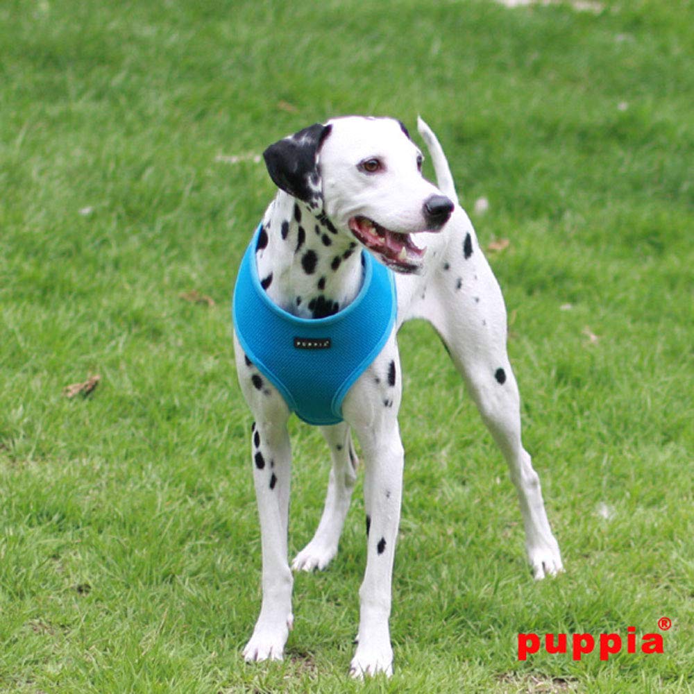 Puppia Soft Dog Harness, Sky Blue, X-Large 3