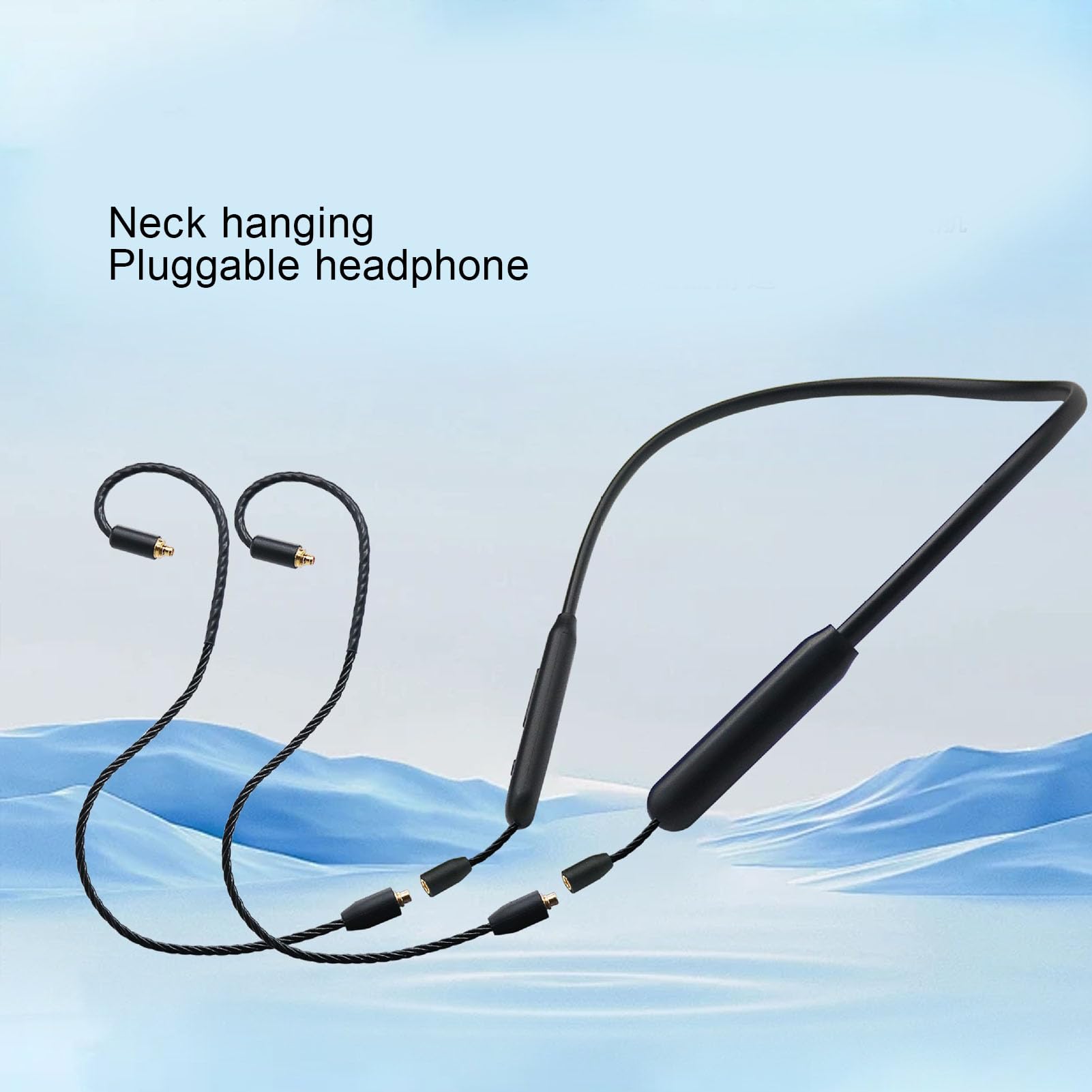 Headphones Replacement Audio Cable, Upgrade Headphone Cable with Microphone and Controller, Headphone Adapter Cable for Sennheiser IE200/IE300/IE600/IE900 Earphones 4