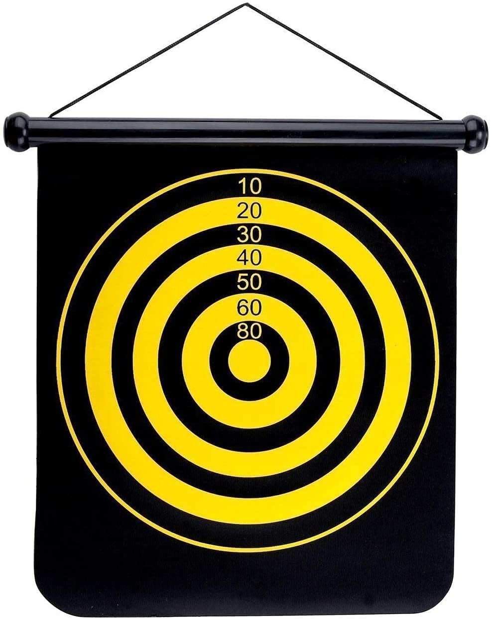 ADICTUM Magnetic 12 inch Dart Board Set, Dart Board Game for Children | 12 inch Double Faced Flock Printing Thickening Family Game Dart Board with 4 Darts(12") 4