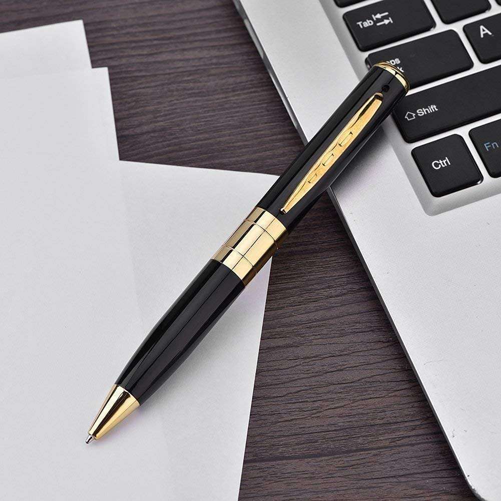 Mini Pen Camera SPY Pen Camera Spy Hidden Camera Pen Dvr Business Portable Recorder Sivler for Car,Office,Room Indoor and Outdoor, Home Security Camera -4 5