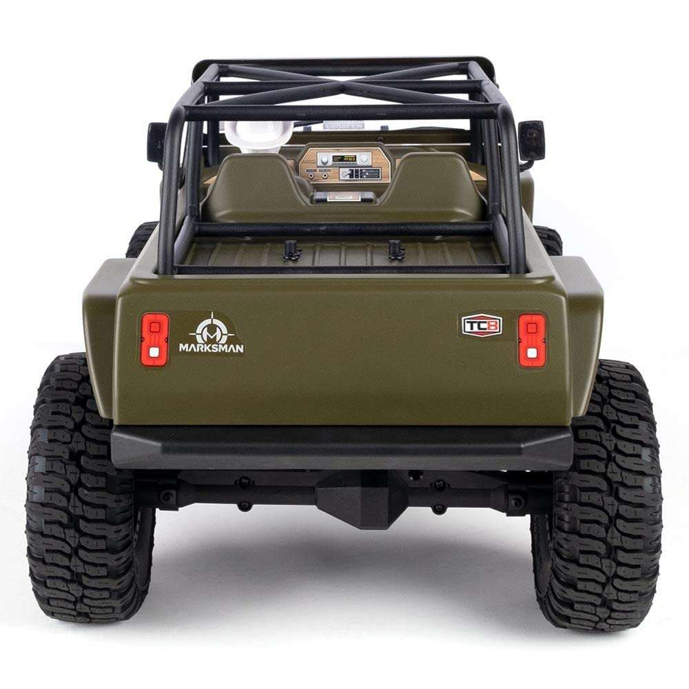 Redcat Racing TC8 Marksman RC Crawler – 1/8 Scale Brushed Electric Trail Crawler Off Road Rock Crawler RC Truck – 2.4Ghz Radio Controlled Waterproof Off Road Car – Great for All Terrain – Green 5