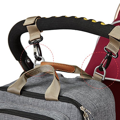 SoHo Diaper Bag Backpack 3PC Essentials - Gray 4