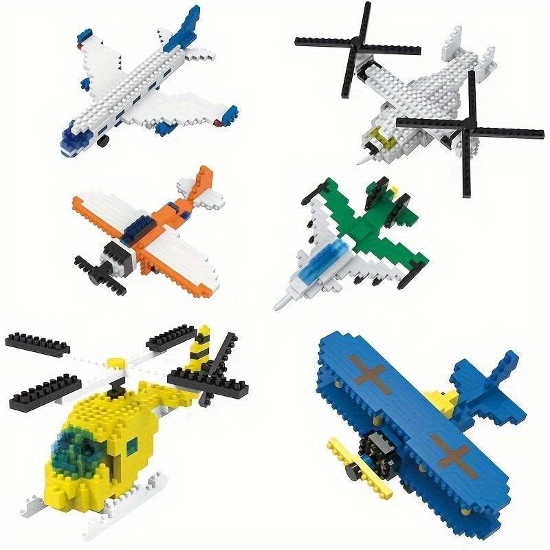 SUPER TOY 168Pcs Airplane Building Blocks Aircraft Toy for Kids Jet Plane 3D Building Brick Puzzle Kit Aeroplane Making STEM Learning Toy Birthday Gift for Boys and Girls 6-15 Years 6