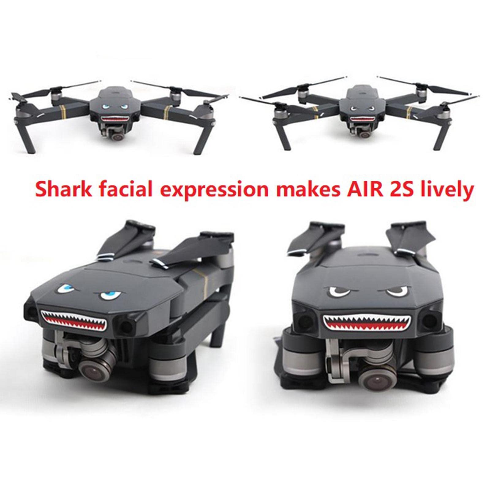 CALANDIS Set of 2 Drone Body Sticker Aircraft Decals Controller Set for DJI Mini 2 4