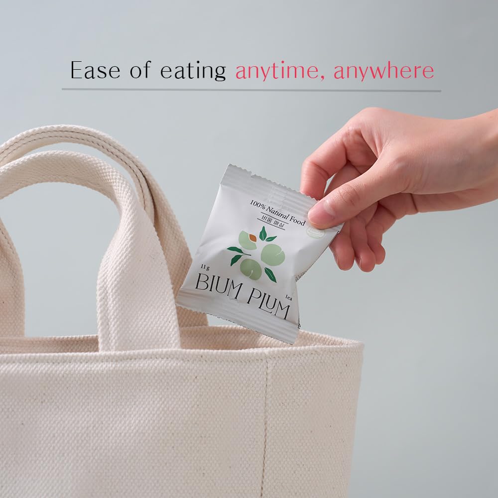 HONORSBLUE Bium Plum Herbal Supplement – Fermented Plum for Digestive Health, Vegan, Natural Ingredients, Supports Gut Health, 100% Natural, No Additives - 30 of Packs 6