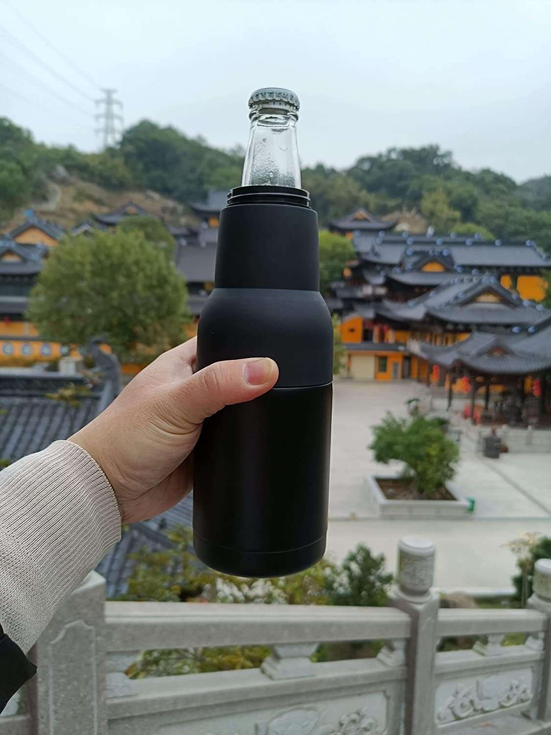 KitchEase Frosty Beer 2 Go Vacuum Insulated Double-Walled Stainless Steel Beer Can and Bottle Cooler with Beer Opener | Eco-Friendly & BPA-Free Drink Cooler – 1 Pc (Turquoise) 5