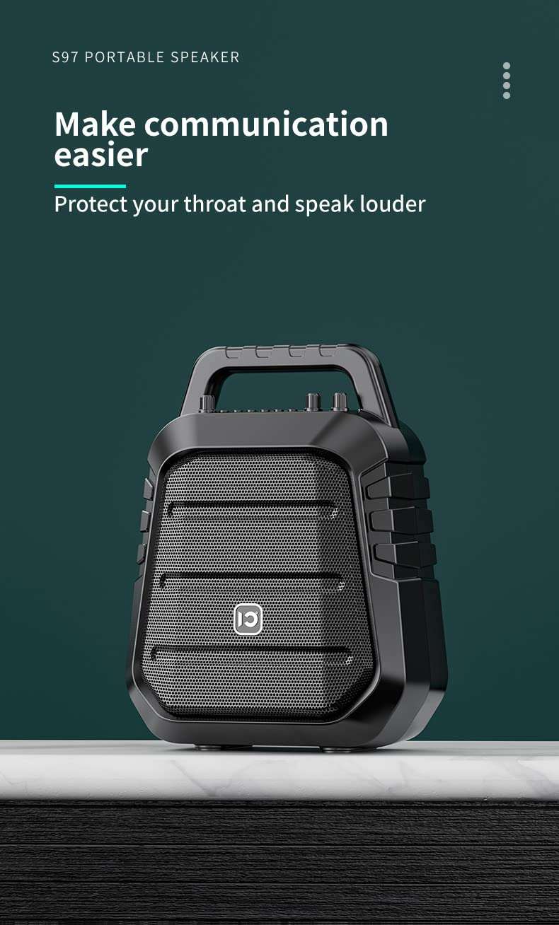 SHIDU S97 Rechargeable portable karaoke speaker 4