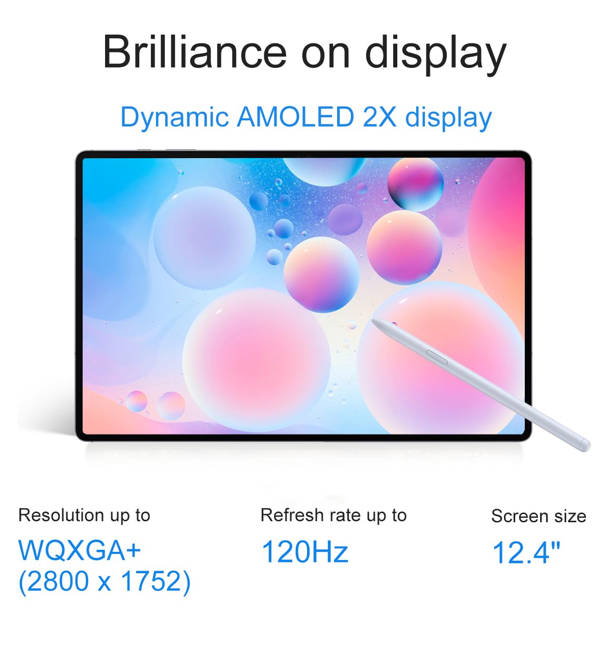 Samsung Galaxy Tab S10+ Plus, 12.4" AMOLED 2X 120Hz, 512GB Storage (256GB+256GB SD Card), Lightweight Android Tablet, Galaxy S Pen, AI Tools, 2K+ Touchscreen, 12GB RAM, 16-Hr Battery Life, SM-X820 5