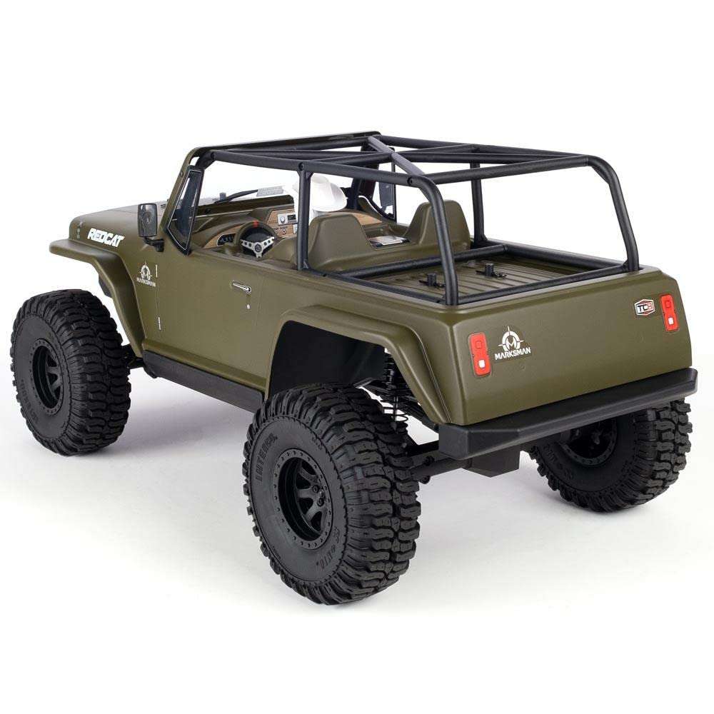 Redcat Racing TC8 Marksman RC Crawler – 1/8 Scale Brushed Electric Trail Crawler Off Road Rock Crawler RC Truck – 2.4Ghz Radio Controlled Waterproof Off Road Car – Great for All Terrain – Green 6
