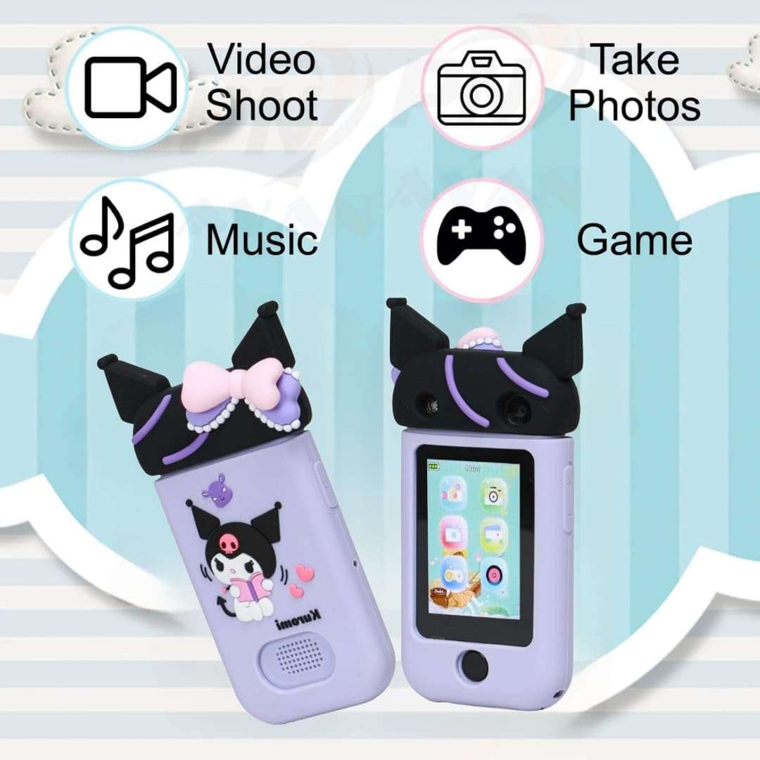 BLiSS HUES Kids Touchscreen Smartphone Toy – 2.8” Screen, 360° Rotating 8MP Dual Camera, MP3 Music Player, in-Built Games & Wallpapers – Electronic Learning Toy - Purple 4