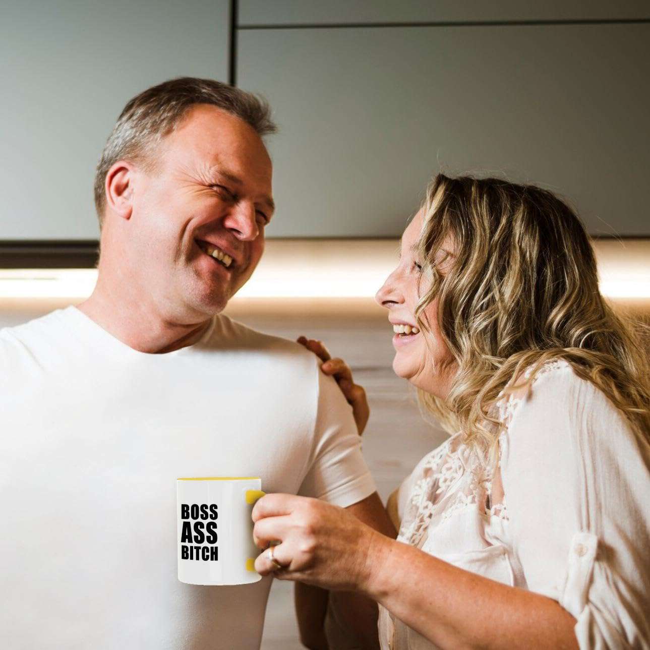 3dRose Coffee Mug, Size - 11oz - BOSS ASS BITCH Anne Collections Quotes - funny coffee cup gift 4