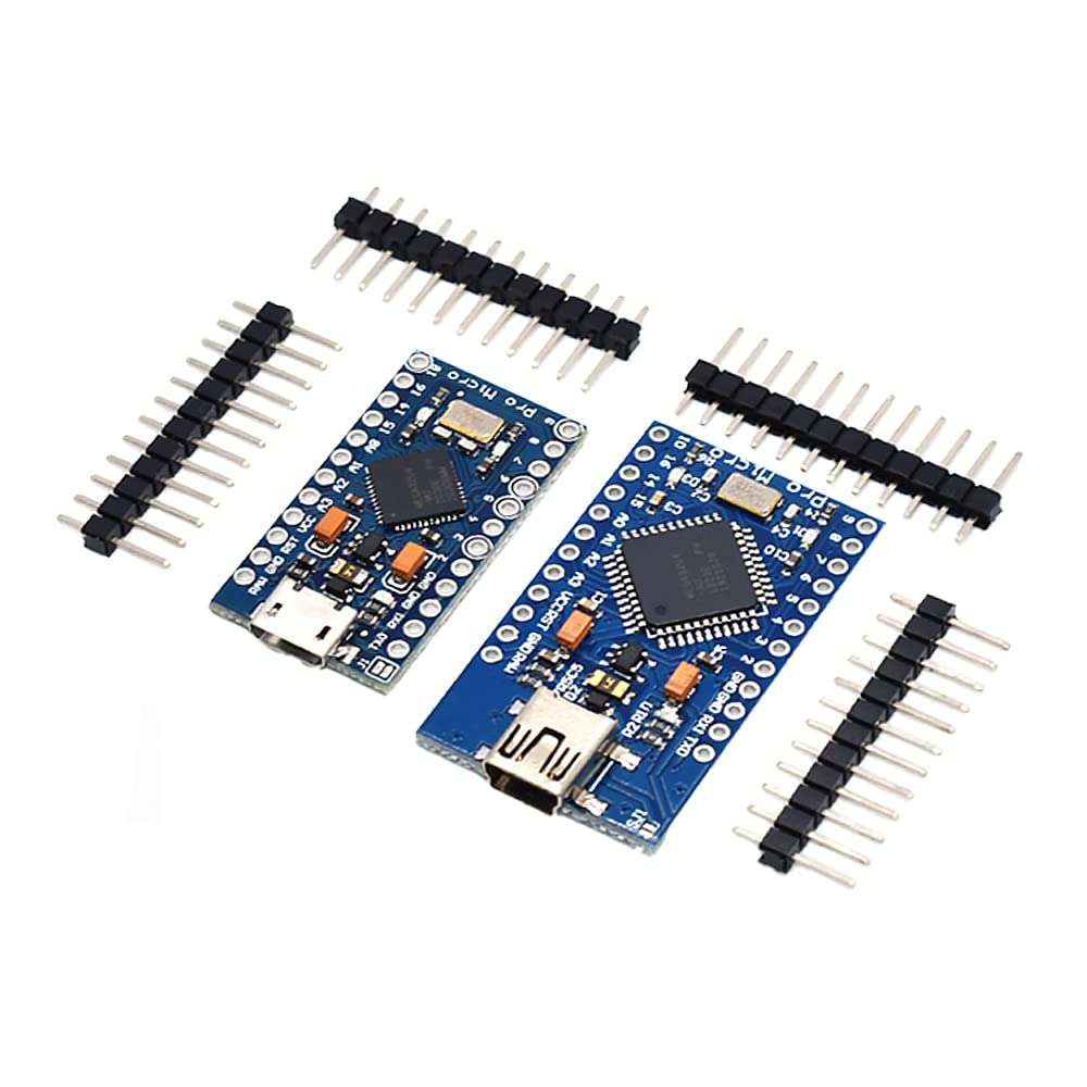 VITechV Pro Micro ATmega32U4 5V 16MHz Replace ATmega328 for arduino Pro Mini with 2 Row Pin Header for Leonardo USB Interface 4