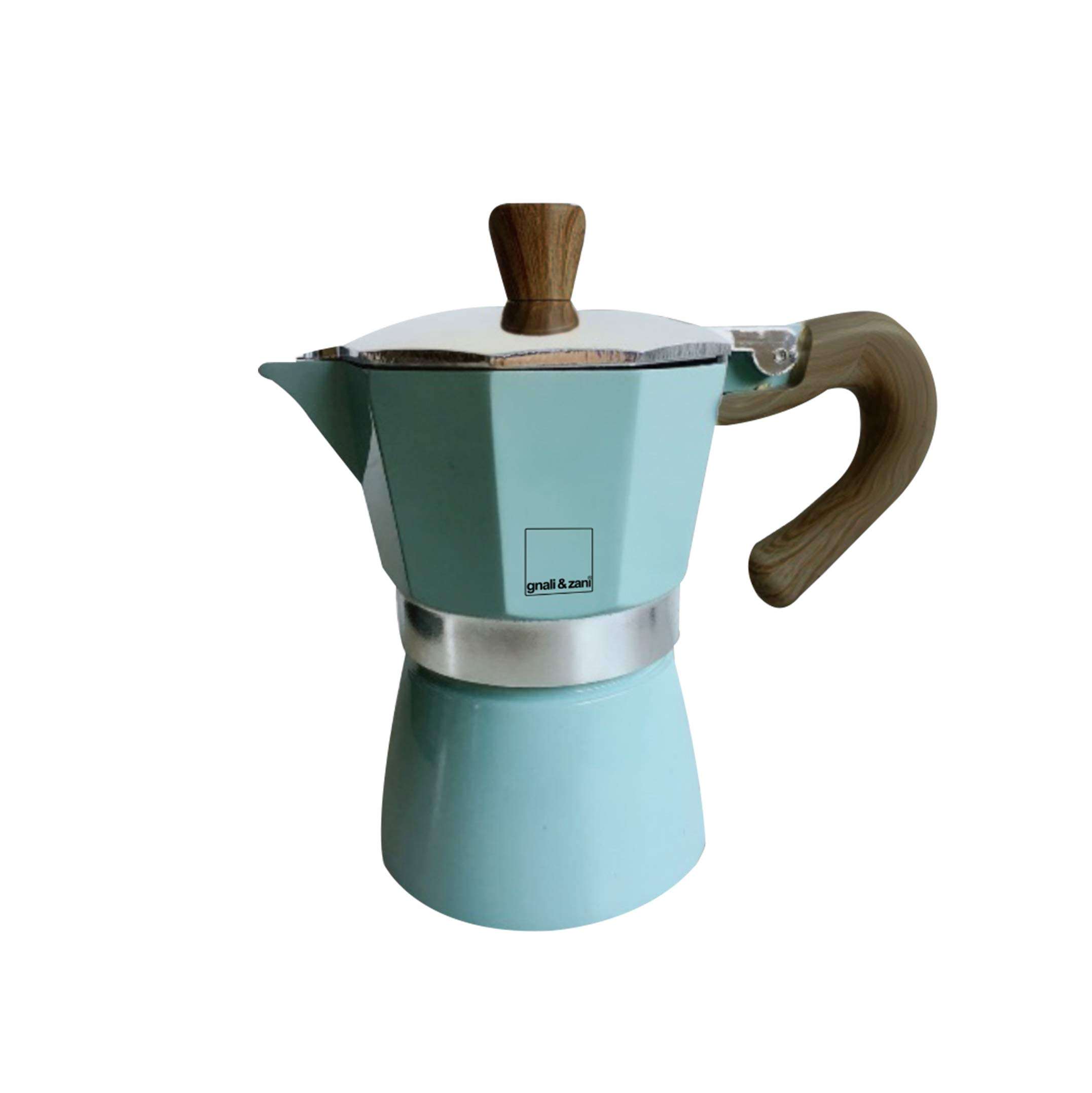 gnali&zani EZ 003/IND/BLU Venezia Coffee Maker 3 Cups Induct Lt Blue 1