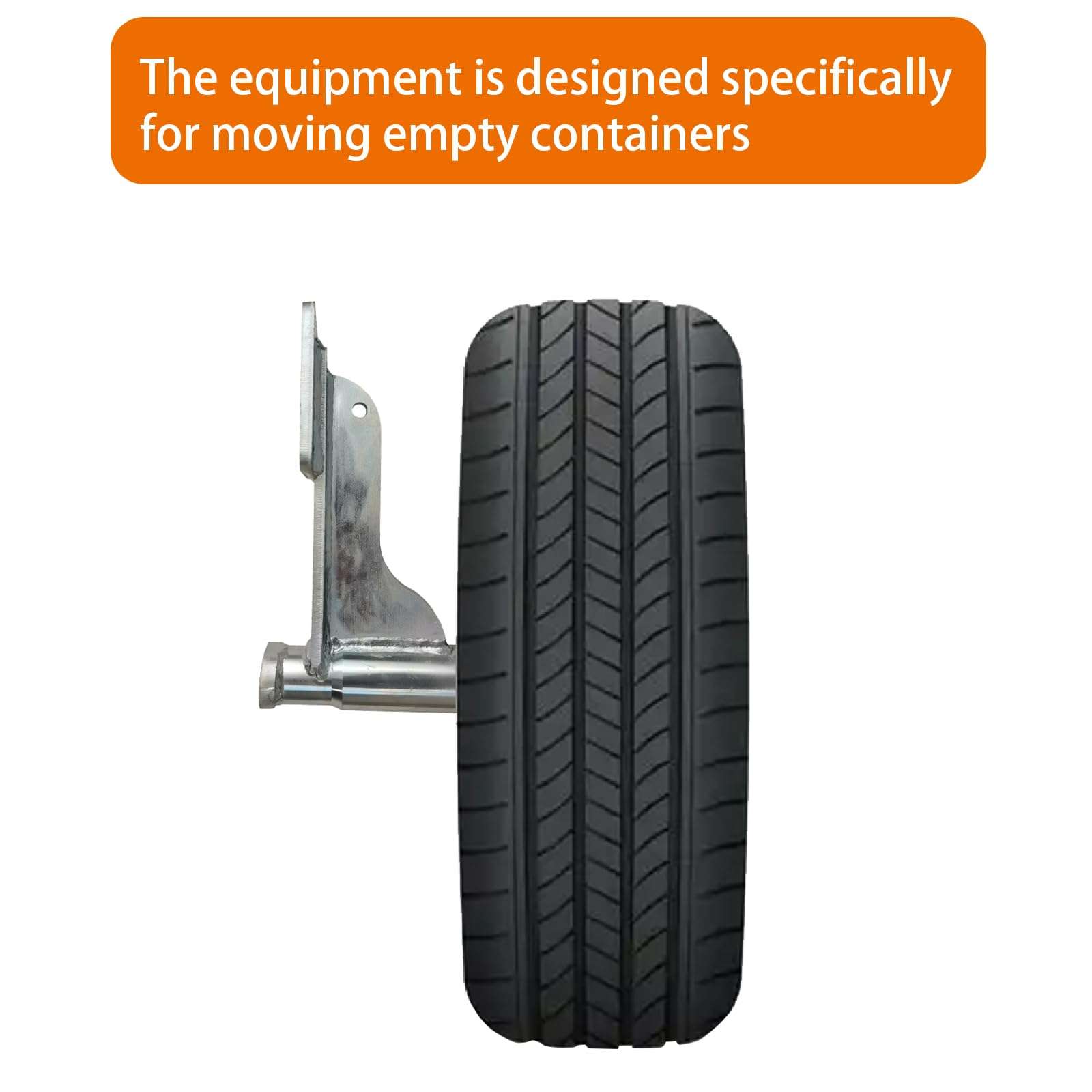 ZUVELLO 6-Lug 5.5'' Shipping Container Wheel Axles Shifting Tool Jack Kit Tie Down-Moves Fully Assembled Fit for 20ft - 40ft Heavy Duty Shipping Container, 2 Pack 4