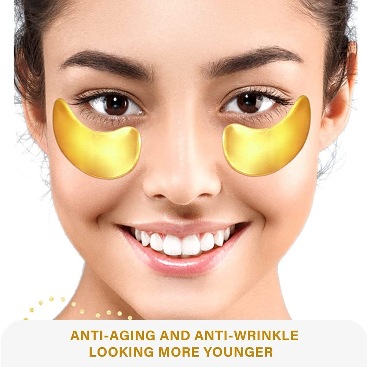ZSIGNS Gold Crystal Collagen Whitening Moisturizing Under Eye Dark Circle Remover Patches (10 PAIRS) 6