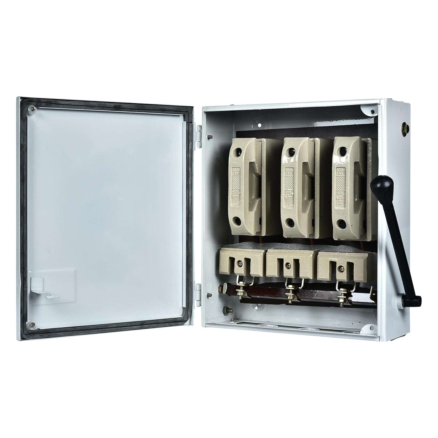 FTC SWITCHGEAR MS-200 200Amp 415V AC Toggle Switch, Manual Operation, Lever Actuator, Copper Contact, 3-Position, Wall Mount 3