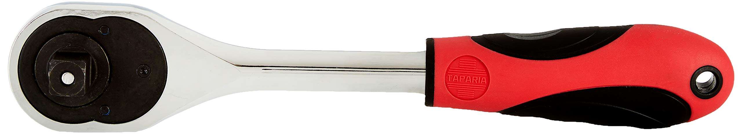 Taparia S23M/S23H 1/2-Inch Square Drive Socket Set & Taparia 1715 Steel 1/2 Square Drive Ratchet Handle (Red and Silver) 5