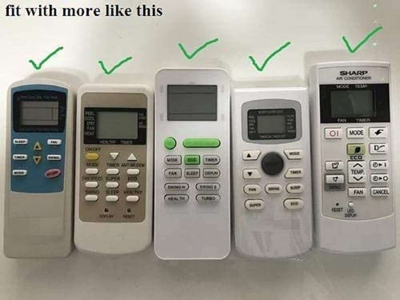 LUCRE Air Conditioner Remote Holder Stand Organiser Wall Mounted Pack of 1 5