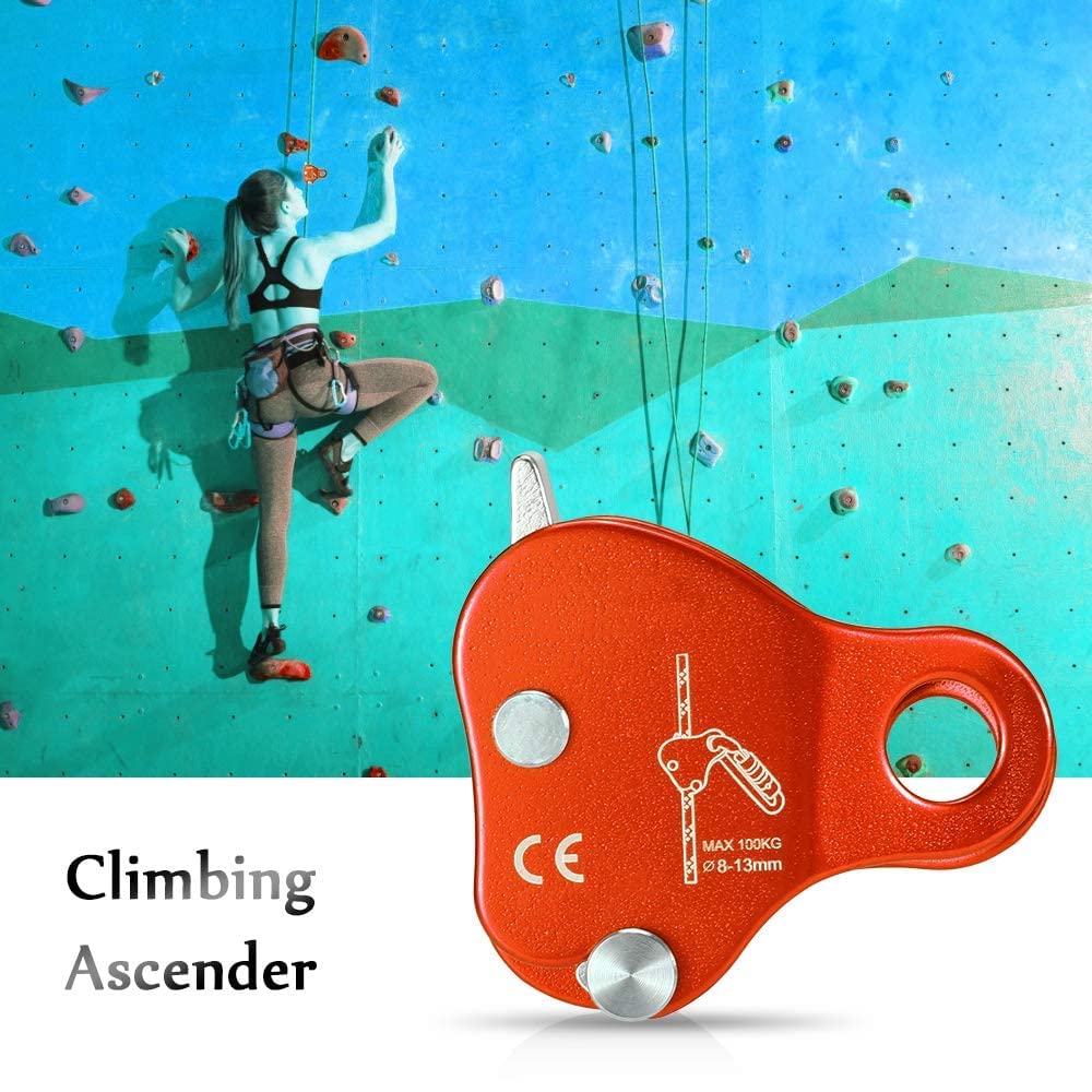 Bluephoenix Climbing Descender Adjuster, Fits 9mm-12mm Rope for Rocking Climbing Protection for Mountaineering 5