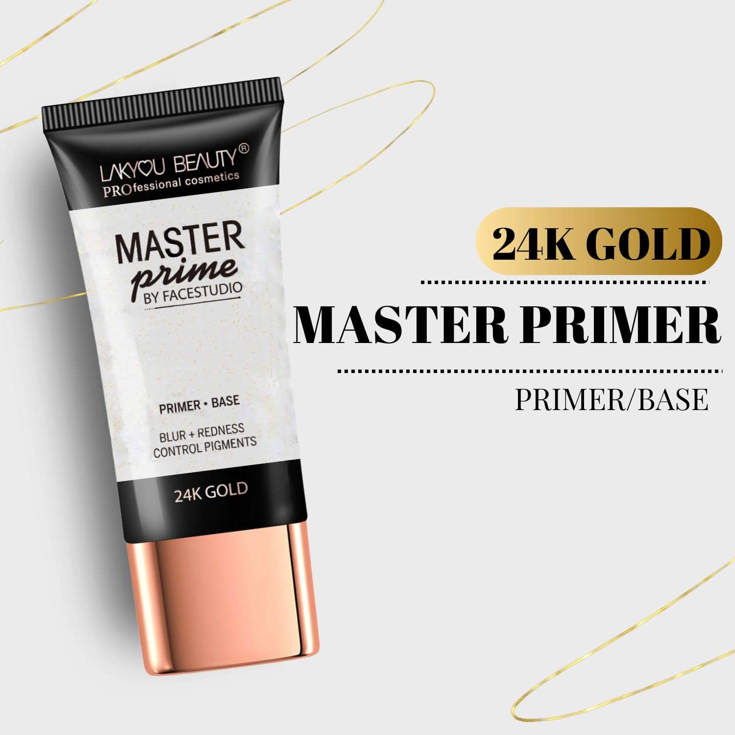 Lakyou Beauty 24K Gold Master Primer Oil Free Formula Lightweight 30ml 3