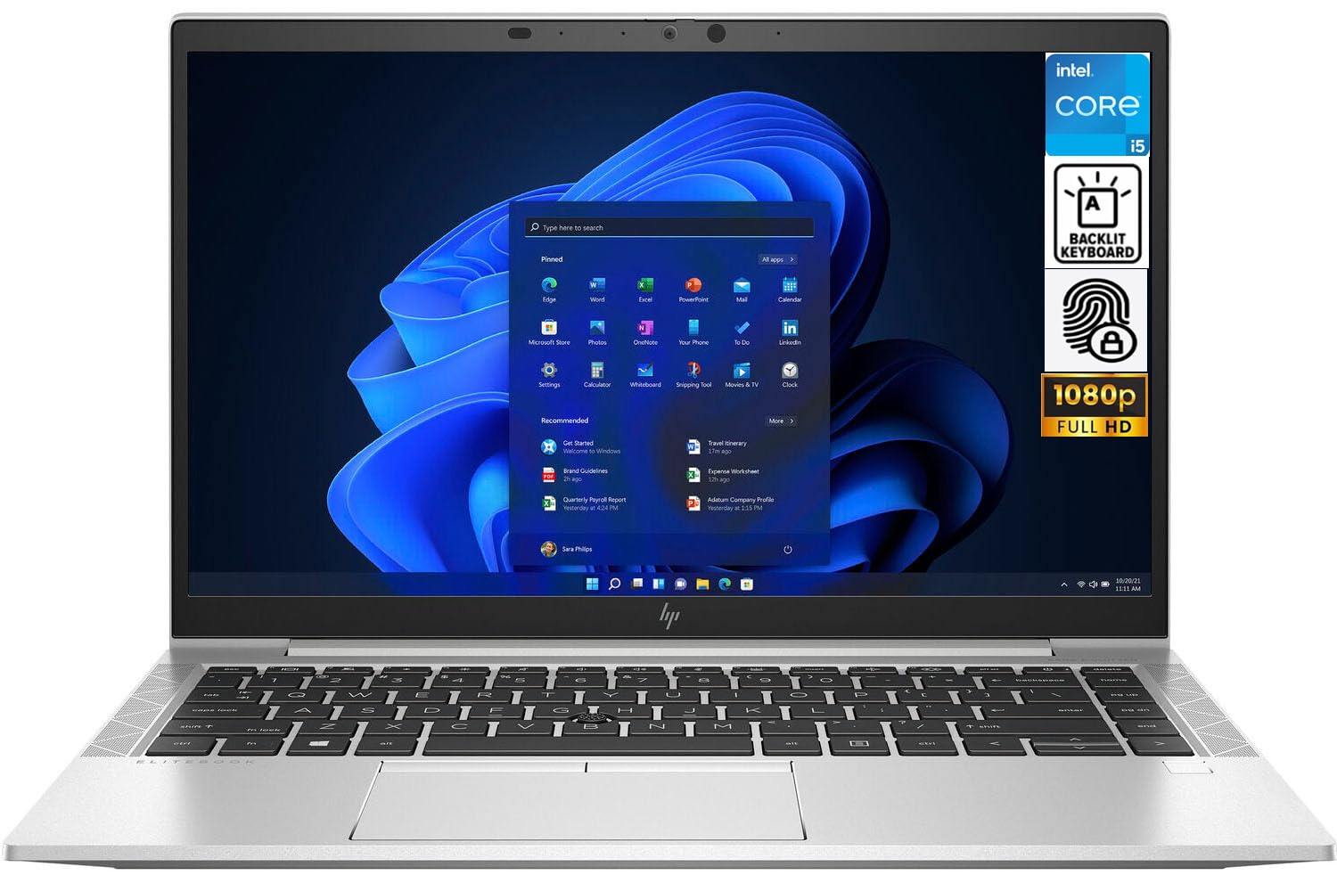 HP EliteBook 840 G8 Business Laptop 14.0" FHD IPS (Intel i5-1145G7 4-Core, 64GB RAM, 512GB PCIe SSD, Intel Iris Xe, Backlit KYB, FP, 2X Thunderbolt 4, WiFi 6, BT 5.2, Win10P) w/Dockztorm Dock 2