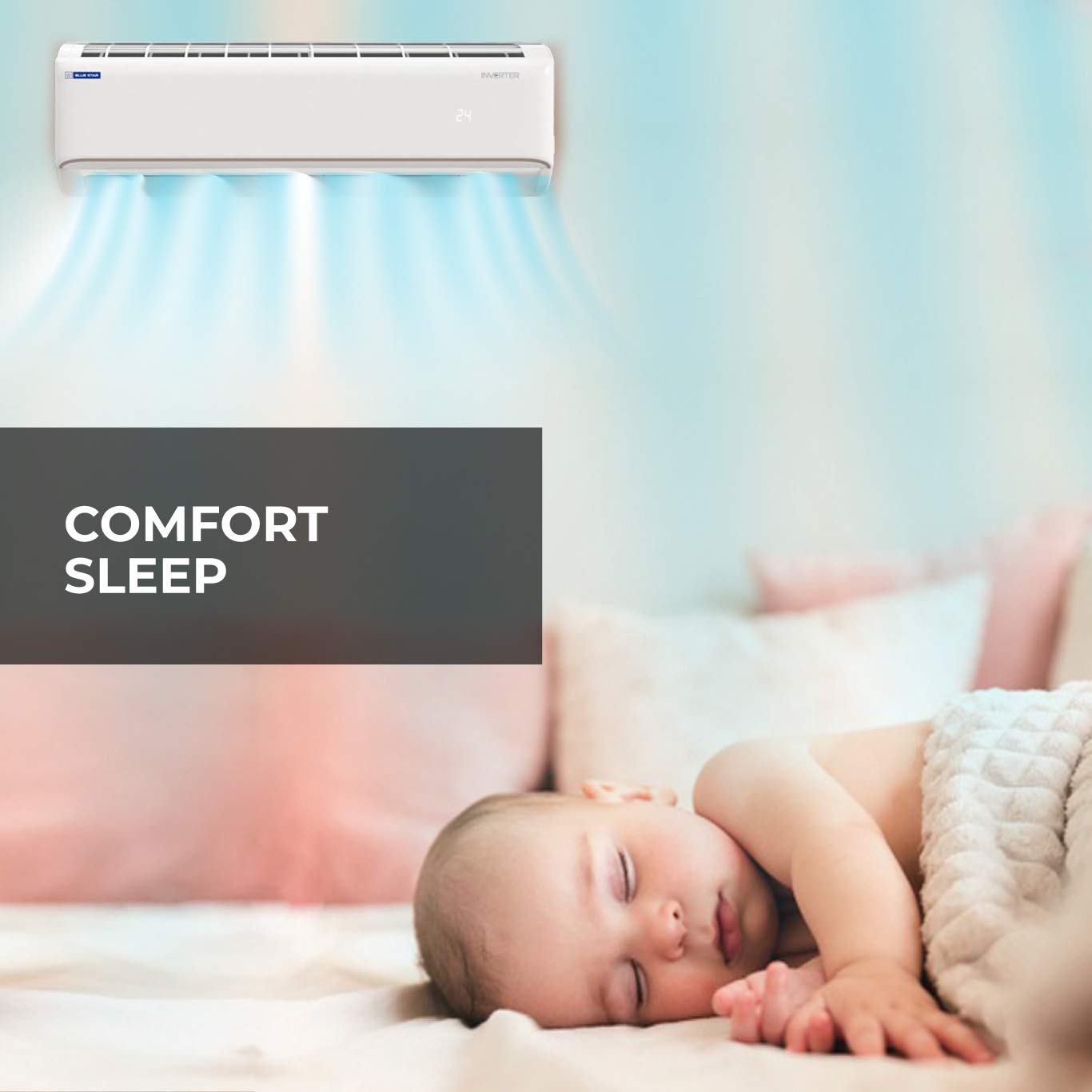 Blue Star 1.5 Ton 4 Star Inverter Split AC (Copper, IC418FBTU, 2021, White) 3