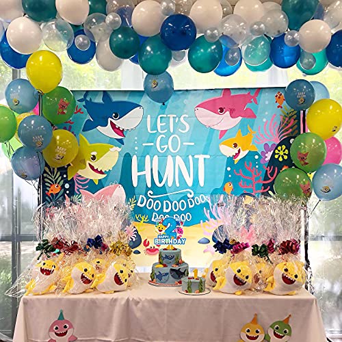 Baby Shark 2nd Birthday Cake Topper, Baby Shark Birthday Cake Topper, Second Birthday Baby Shark Cake Topper for Kids Boy Girl 2nd Birthday Party Cake Decorations 5