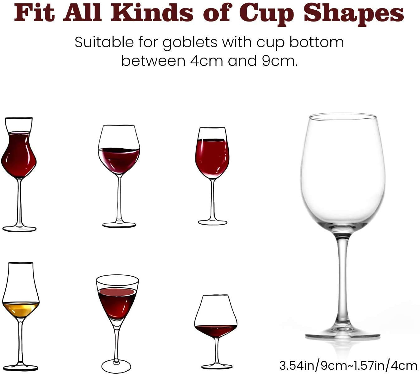 15 WEST 38028 Wine Glass Hanger Rack Under Cabinet Stemware Wine Glass Holder Storage Hanger for Bar Kitchen Cabinet (3 Rows) - Golden Color. 5