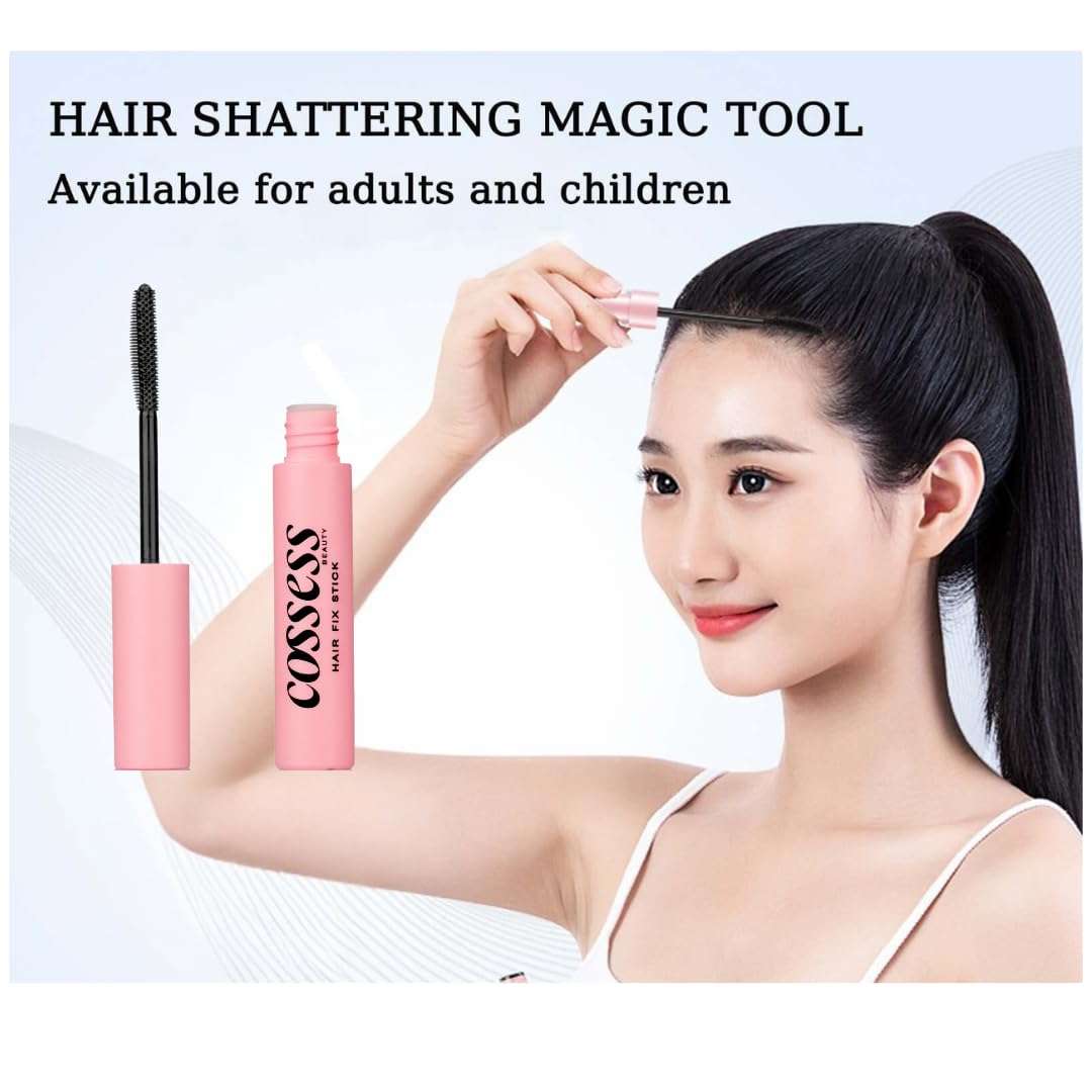 Cossess Beauty Hair Fix Stick | Anti Flyaway for Smooth, Non-Greasy, and Non-Oily Sleek Look |Hair Mascara |All Hair types| Vitamin E & Alovera | Cruelty Free | Paraben Free (5 ML (Travel Size)) 5
